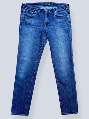 AG Adriano Goldschmied Stilt Cigarette Jeans Medium Blue Wash 31R